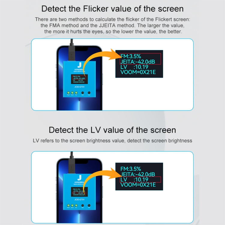 JCID GT01 Optical Detection Probe for Screen Flicker/LV Value Detection, GT01