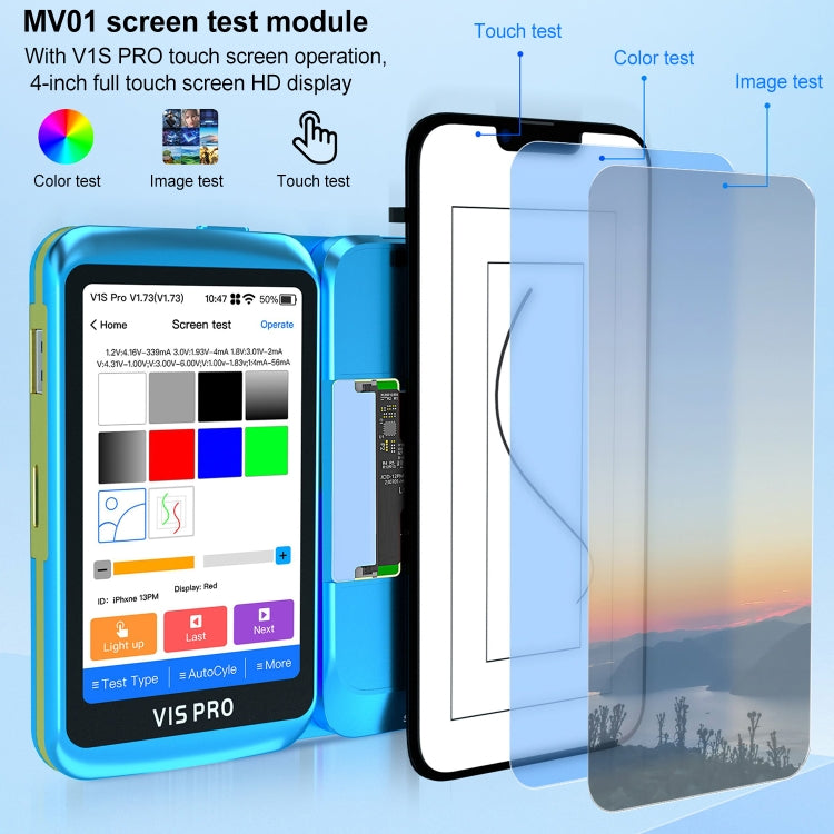 JCID MV01 Screen Test Module for iPhone X-12, MV01