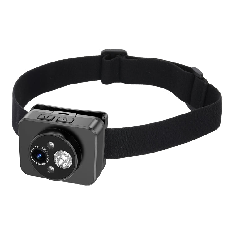 D8 1080P Telecamera con illuminazione per registrazione video con sensore di movimento a LED montata sulla testa, D8