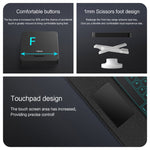 Custodia per tablet in pelle con tastiera Bluetooth staccabile intelligente con retroilluminazione/slot per penna, For iPad Pro 13 2024, For iPad Air 13 2024, For iPad Air 11 2024, For iPad Pro 11 2024, For iPad 10.9 2022, For iPad 10.2 2021           ...