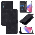 Custodia in pelle goffrata con portafoglio per Samsung Galaxy Xcover 5