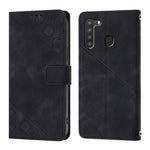 Custodia per telefono in pelle goffrata Skin Feel, For Samsung Galaxy A21 EU, For Samsung Galaxy A01 EU, For Samsung Galaxy A91 / M80s / S10 Lite, For Samsung Galaxy A81 / Note10 Lite