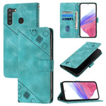 Custodia per telefono in pelle goffrata Skin Feel, For Samsung Galaxy A21 EU, For Samsung Galaxy A01 EU, For Samsung Galaxy A91 / M80s / S10 Lite, For Samsung Galaxy A81 / Note10 Lite