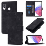 Custodia in pelle goffrata con portafoglio per Samsung Galaxy A10e e A20e