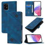 Custodia per telefono in pelle goffrata Skin Feel, For Samsung Galaxy A21 EU, For Samsung Galaxy A01 EU, For Samsung Galaxy A91 / M80s / S10 Lite, For Samsung Galaxy A81 / Note10 Lite