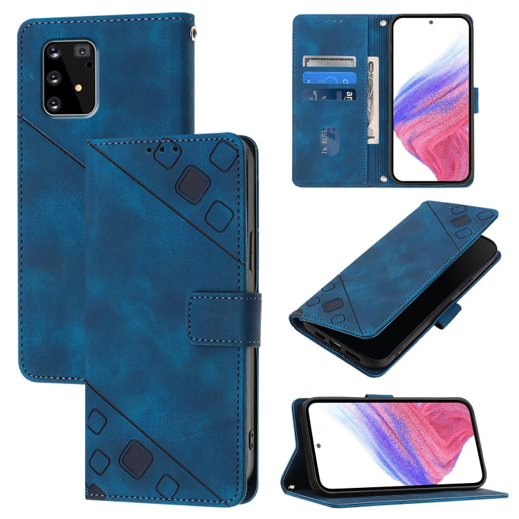Custodia per telefono in pelle goffrata Skin Feel, For Samsung Galaxy A21 EU, For Samsung Galaxy A01 EU, For Samsung Galaxy A91 / M80s / S10 Lite, For Samsung Galaxy A81 / Note10 Lite
