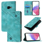 Custodia in pelle goffrata con portafoglio per Samsung Galaxy A10e e A20e