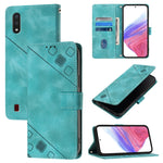 Custodia per telefono in pelle goffrata Skin Feel, For Samsung Galaxy A21 EU, For Samsung Galaxy A01 EU, For Samsung Galaxy A91 / M80s / S10 Lite, For Samsung Galaxy A81 / Note10 Lite