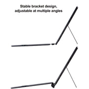 Custodia in pelle con tastiera Bluetooth wireless 2089A e touchpad, For Microsoft Surface Pro 11 / Pro 10