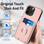 Custodia per cellulare con porta carte ad anello R20, For iPhone 15 Pro Max, For iPhone 15 Pro, For iPhone 15 Plus, For iPhone 15