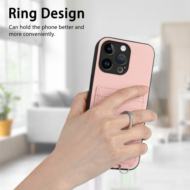 Custodia per cellulare con porta carte ad anello R20, For iPhone 15 Pro Max, For iPhone 15 Pro, For iPhone 15 Plus, For iPhone 15