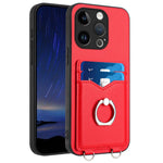 Custodia per cellulare con porta carte ad anello R20, For iPhone 15 Pro Max, For iPhone 15 Pro, For iPhone 15 Plus, For iPhone 15