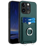 Custodia per cellulare con porta carte ad anello R20, For iPhone 15 Pro Max, For iPhone 15 Pro, For iPhone 15 Plus, For iPhone 15