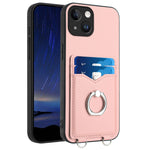Custodia per cellulare con porta carte ad anello R20, For iPhone 15 Pro Max, For iPhone 15 Pro, For iPhone 15 Plus, For iPhone 15