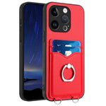 Custodia per cellulare con porta carte ad anello R20, For iPhone 14 Plus, For iPhone 14, For iPhone 14 Pro, For iPhone 14 Pro Max