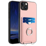 Custodia per cellulare con porta carte ad anello R20, For iPhone 14 Plus, For iPhone 14, For iPhone 14 Pro, For iPhone 14 Pro Max