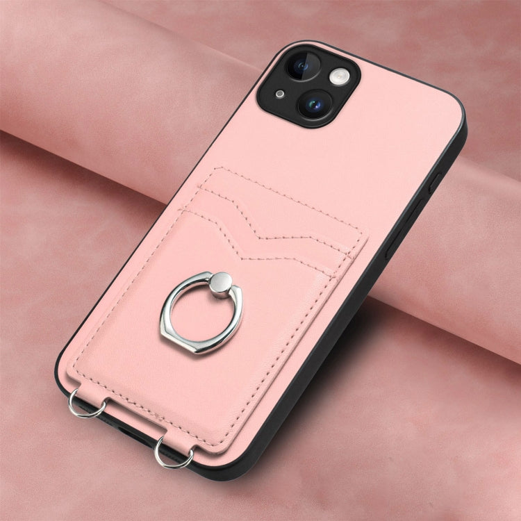 Custodia per cellulare con porta carte ad anello R20, For iPhone 14 Plus, For iPhone 14, For iPhone 14 Pro, For iPhone 14 Pro Max
