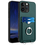 Custodia per cellulare con porta carte ad anello R20, For iPhone 14 Plus, For iPhone 14, For iPhone 14 Pro, For iPhone 14 Pro Max