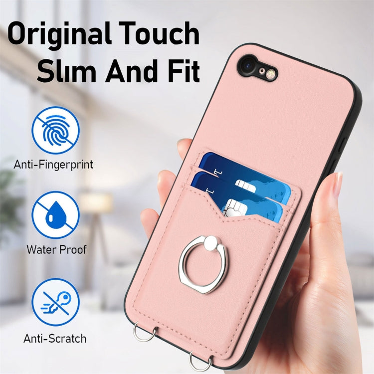 Custodia per cellulare con porta carte ad anello R20, For iPhone SE 2022 / SE 2020 / 8, For iPhone 13 Pro Max, For iPhone 13 Pro, For iPhone 13