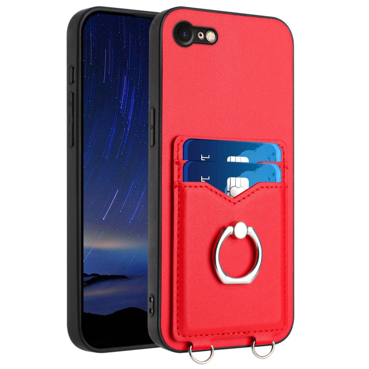 Custodia per cellulare con porta carte ad anello R20, For iPhone SE 2022 / SE 2020 / 8, For iPhone 13 Pro Max, For iPhone 13 Pro, For iPhone 13
