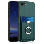 Custodia per cellulare con porta carte ad anello R20, For iPhone SE 2022 / SE 2020 / 8, For iPhone 13 Pro Max, For iPhone 13 Pro, For iPhone 13