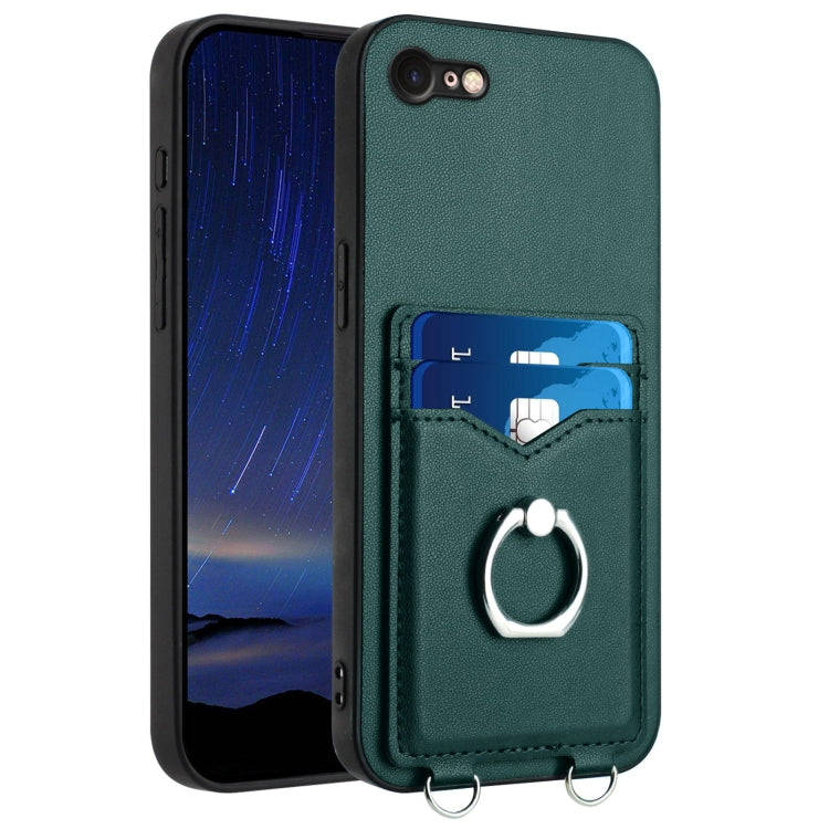 Custodia per cellulare con porta carte ad anello R20, For iPhone SE 2022 / SE 2020 / 8, For iPhone 13 Pro Max, For iPhone 13 Pro, For iPhone 13