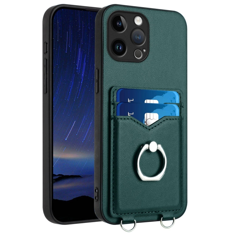 Custodia per cellulare con porta carte ad anello R20, For iPhone SE 2022 / SE 2020 / 8, For iPhone 13 Pro Max, For iPhone 13 Pro, For iPhone 13