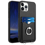 Custodia per cellulare con porta carte ad anello R20, For iPhone 13 mini, For iPhone 12, For iPhone 12 Pro Max, For iPhone 12 Pro