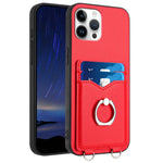 Custodia per cellulare con porta carte ad anello R20, For iPhone 13 mini, For iPhone 12, For iPhone 12 Pro Max, For iPhone 12 Pro
