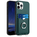 Custodia per cellulare con porta carte ad anello R20, For iPhone 13 mini, For iPhone 12, For iPhone 12 Pro Max, For iPhone 12 Pro