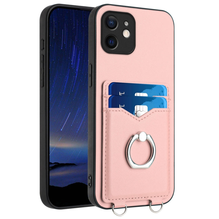 Custodia per cellulare con porta carte ad anello R20, For iPhone 12 mini, For iPhone 11 Pro Max, For iPhone 11, For iPhone 11 Pro