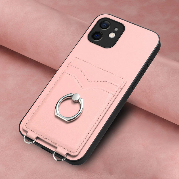 Custodia per cellulare con porta carte ad anello R20, For iPhone 12 mini, For iPhone 11 Pro Max, For iPhone 11, For iPhone 11 Pro