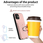 Custodia per cellulare con porta carte ad anello R20, For iPhone 12 mini, For iPhone 11 Pro Max, For iPhone 11, For iPhone 11 Pro