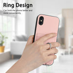 Custodia per cellulare con porta carte ad anello R20, For iPhone XS / X, For iPhone XR, For iPhone XS Max, For iPhone 8 Plus / 7 Plus