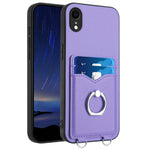 Custodia per cellulare con porta carte ad anello R20, For iPhone XS / X, For iPhone XR, For iPhone XS Max, For iPhone 8 Plus / 7 Plus