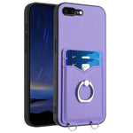 Custodia per cellulare con porta carte ad anello R20, For iPhone XS / X, For iPhone XR, For iPhone XS Max, For iPhone 8 Plus / 7 Plus