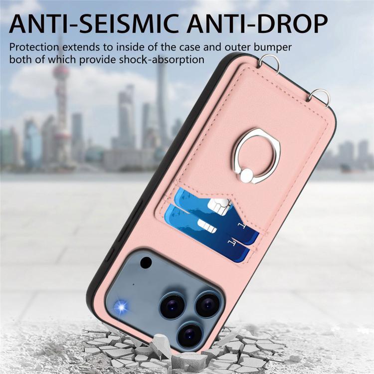Custodia per cellulare con porta carte ad anello R20, For iPhone 17 Pro Max, For iPhone 17 Pro, For iPhone 17, For iPhone Air