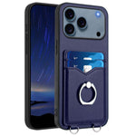 Custodia per cellulare con porta carte ad anello R20, For iPhone 17 Pro Max, For iPhone 17 Pro, For iPhone 17, For iPhone Air