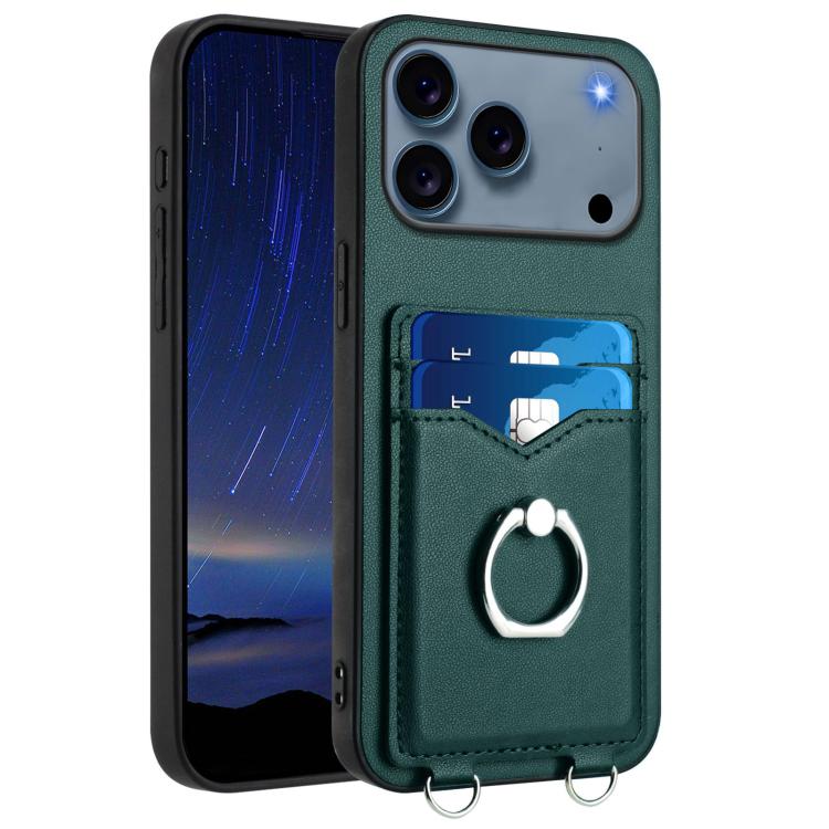 Custodia per cellulare con porta carte ad anello R20, For iPhone 17 Pro Max, For iPhone 17 Pro, For iPhone 17, For iPhone Air