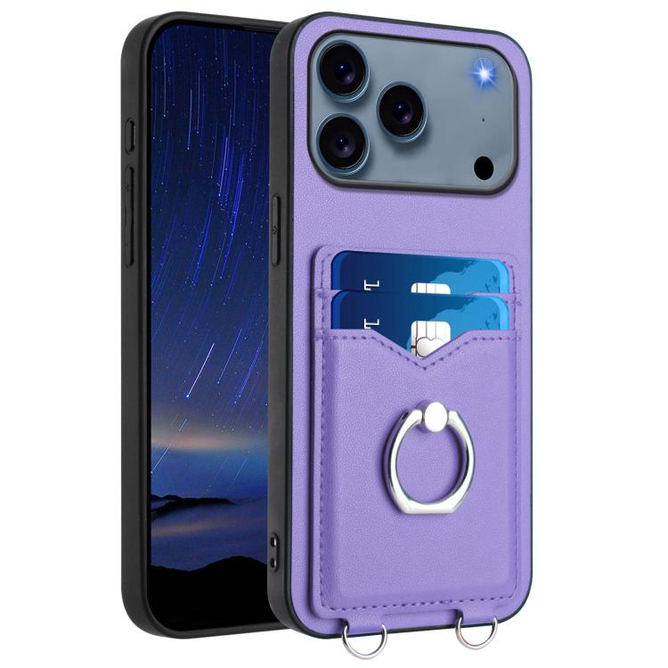 Custodia per cellulare con porta carte ad anello R20, For iPhone 17 Pro Max, For iPhone 17 Pro, For iPhone 17, For iPhone Air