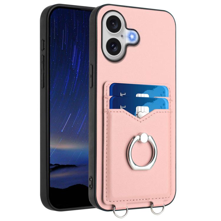 Custodia per cellulare con porta carte ad anello R20, For iPhone 17 Pro Max, For iPhone 17 Pro, For iPhone 17, For iPhone Air
