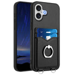 Custodia per cellulare con porta carte ad anello R20, For iPhone 17 Pro Max, For iPhone 17 Pro, For iPhone 17, For iPhone Air
