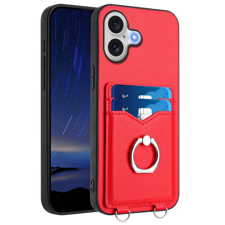 Custodia per cellulare con porta carte ad anello R20, For iPhone 17 Pro Max, For iPhone 17 Pro, For iPhone 17, For iPhone Air