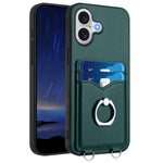 Custodia per cellulare con porta carte ad anello R20, For iPhone 17 Pro Max, For iPhone 17 Pro, For iPhone 17, For iPhone Air