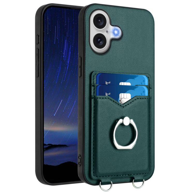 Custodia per cellulare con porta carte ad anello R20, For iPhone 17 Pro Max, For iPhone 17 Pro, For iPhone 17, For iPhone Air