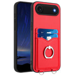 Custodia per cellulare con porta carte ad anello R20, For iPhone 17 Pro Max, For iPhone 17 Pro, For iPhone 17, For iPhone Air