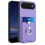 Custodia per cellulare con porta carte ad anello R20, For iPhone 17 Pro Max, For iPhone 17 Pro, For iPhone 17, For iPhone Air