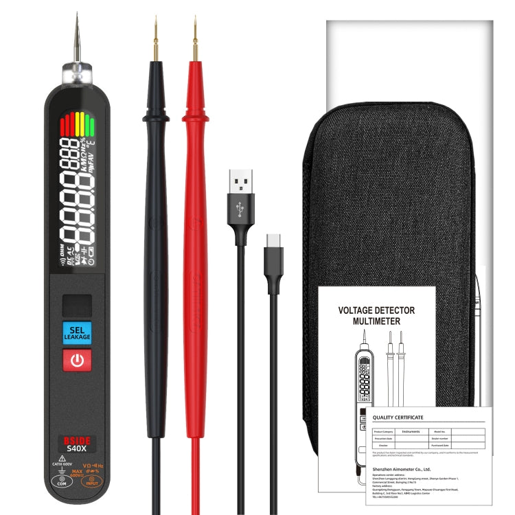 Multimetro digitale BSIDE S40X per misure elettriche