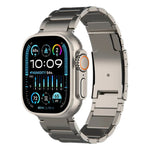 Cinturino per orologio in metallo titanio, For Apple Watch Series 10 46mm, For Apple Watch Series 10 42mm, For Apple Watch SE 2023 44mm, For Apple Watch SE 2023 40mm, For Apple Watch Ultra 2 49mm, For Apple Watch Series 9 45mm