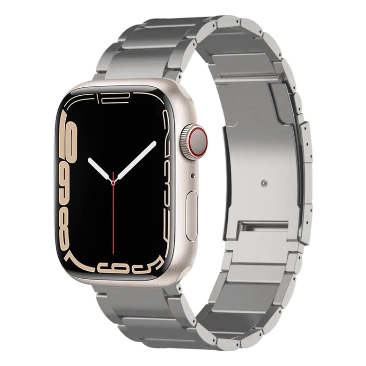 Cinturino per orologio in metallo titanio, For Apple Watch Series 7 41mm, For Apple Watch Series 7 45mm, For Apple Watch SE 40mm, For Apple Watch SE 44mm, For Apple Watch Series 6 40mm, For Apple Watch Series 6 44mm